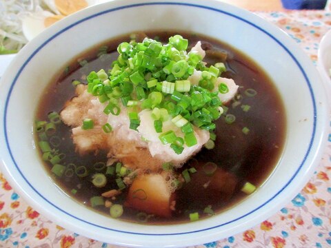 ナスととろろのあったか蕎麦